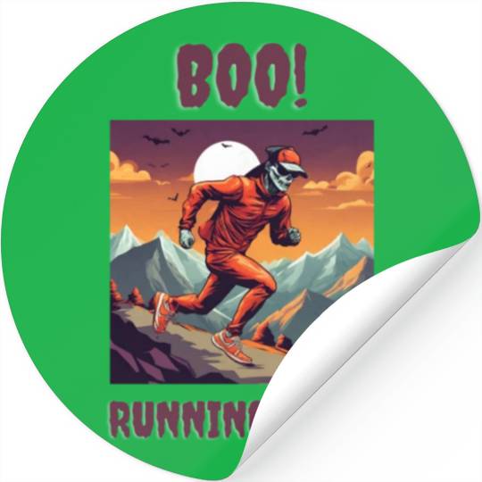 Boo Running Crew Stickers