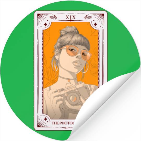 The Photographer Tarot Card Photography Camera Stickers