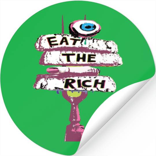 Express yourself with an Eat the Rich Stickers