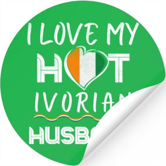 Funny Ivorian Husband Proud Wife Stickers