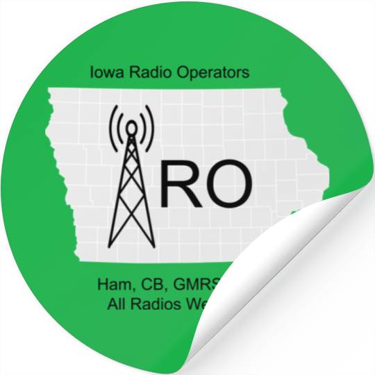 IRO Logo Grayscale Stickers