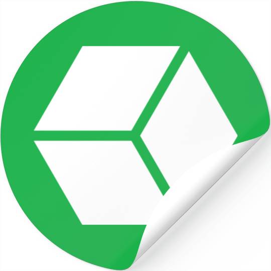 White Hexagon Shape Stickers