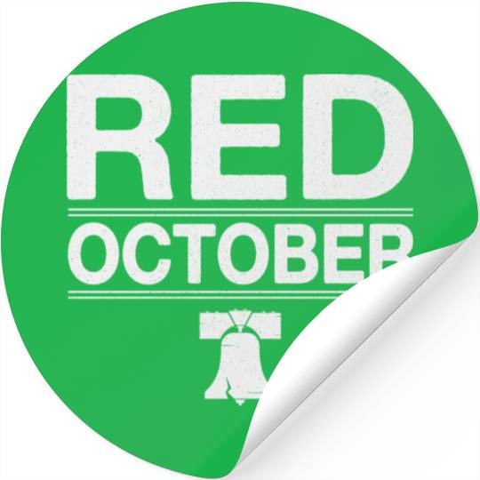 Vintage Red October Philly Philadelphia Stickers
