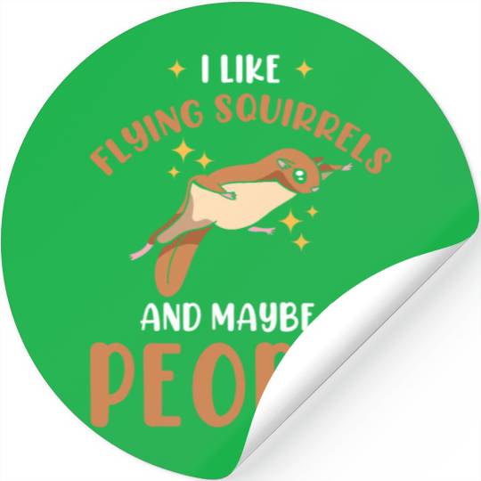 Flying Squirrel Lover Stickers