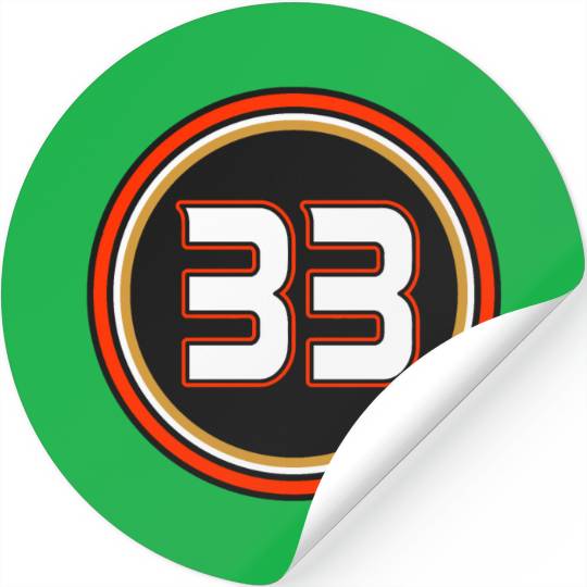 Jakob Silfverberg Number 33 Jersey Anaheim Ducks Stickers
