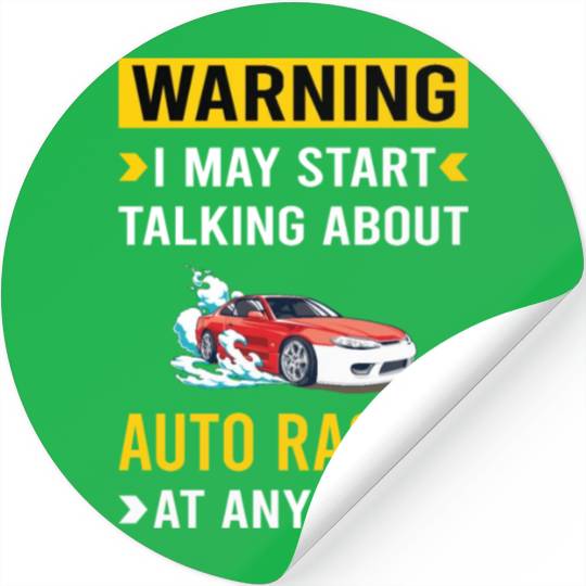 Warning Auto Racing Automotive Autosport Stickers