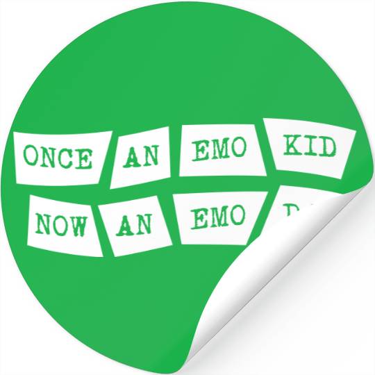 Emo Kid Emo Dad Stickers