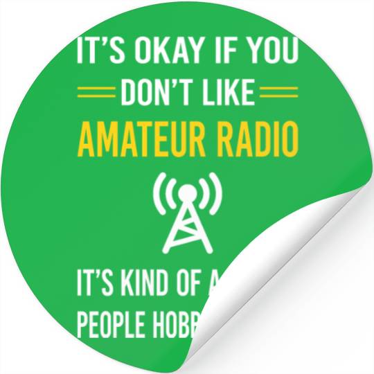 Smart People Amateur Radio Ham Radio Stickers