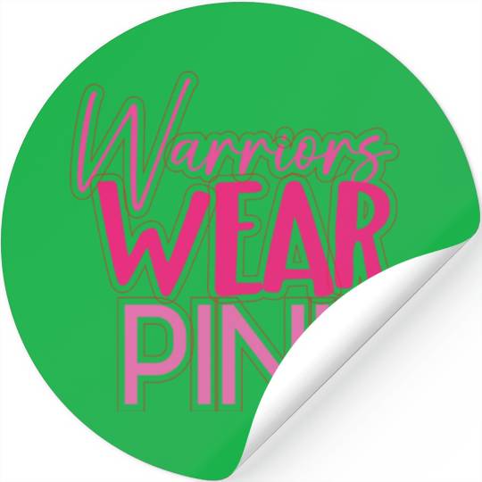 Warriors Wear Pink Stickers