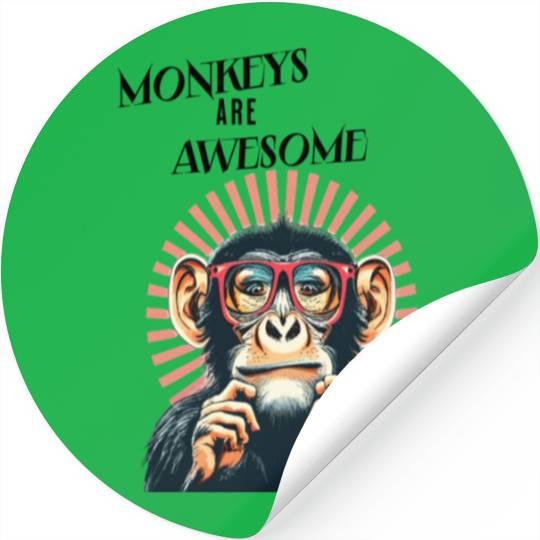monkey are the awesome Stickers