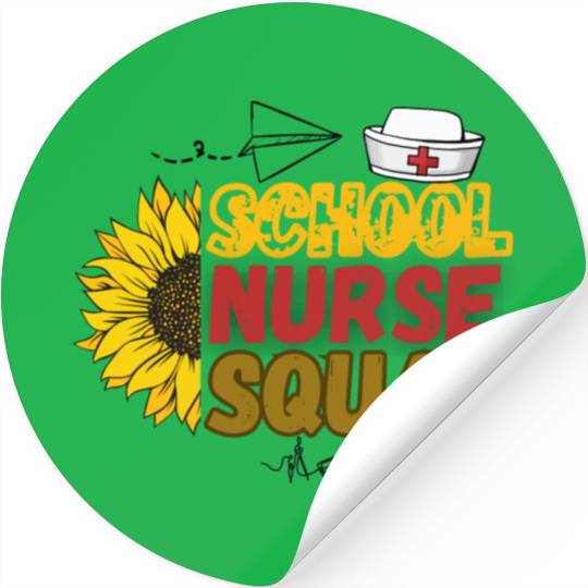 School Nurse Squad Stickers