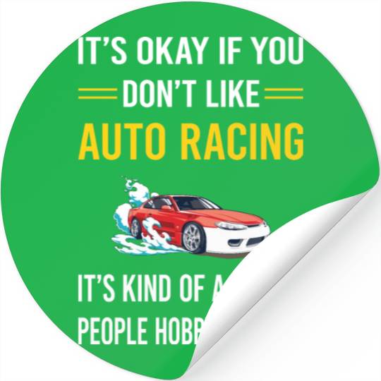 Smart People Auto Racing Automotive Autosport Stickers