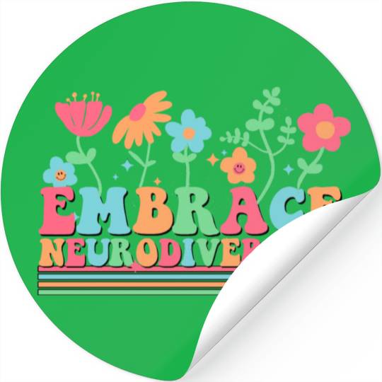 Embrace Neurodiversity Stickers