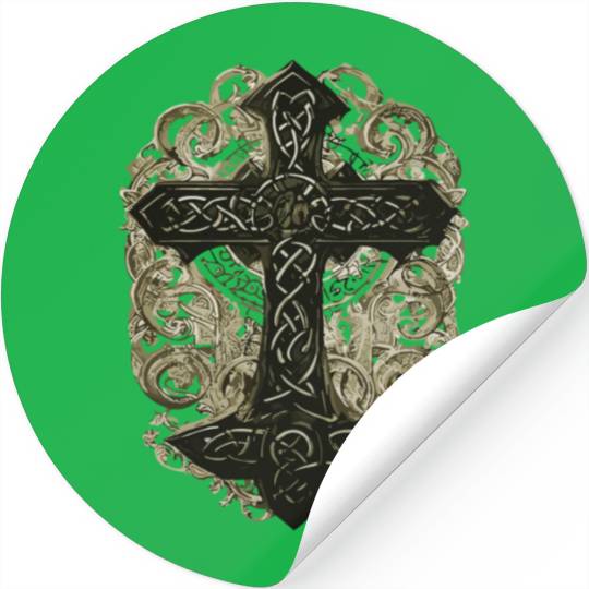 tree celtic cross Stickers