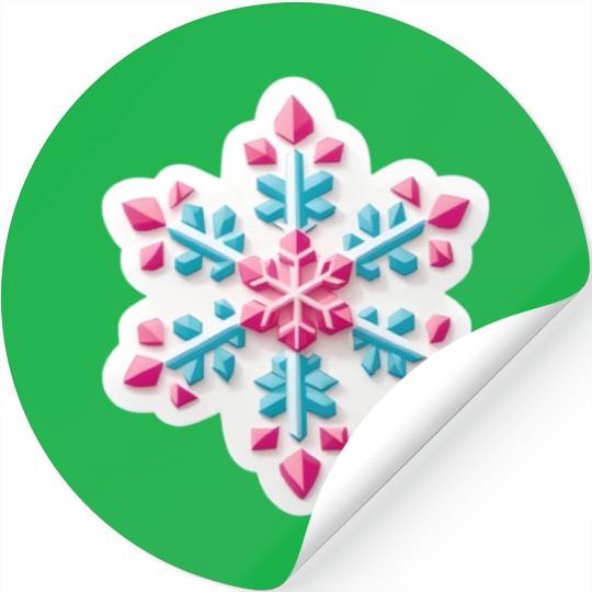 Crystal snowflake Stickers