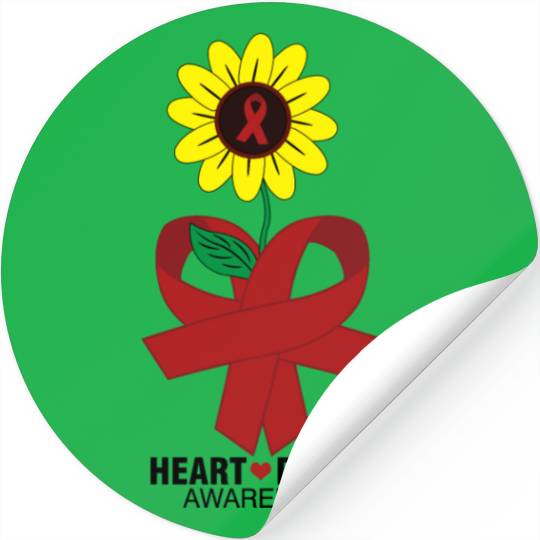 HEART DISEASE AWARENESS Stickers