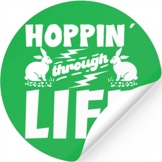 Bunny Owners Rabbit Lover Bunny Mom Bunny Dad Hopp Stickers