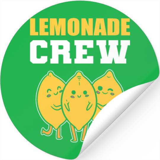 Lemonade Crew Fruits Lover Gift Stickers