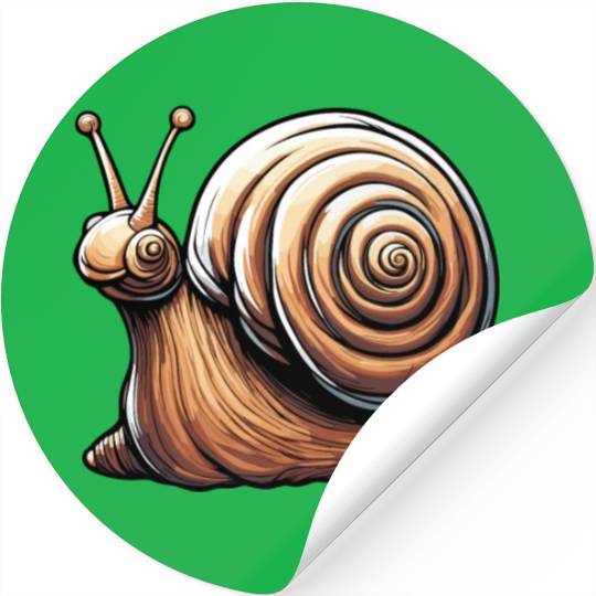 Snail / Animal / Slimy / Meadow / Grass / Pet Stickers