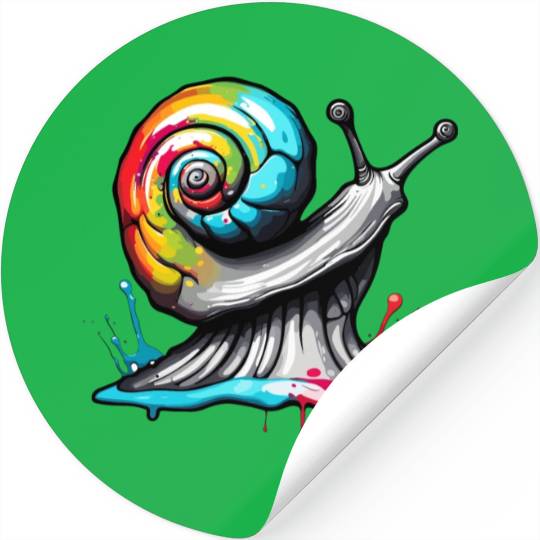 Snail / Animal / Slimy / Meadow / Grass / Pet Stickers
