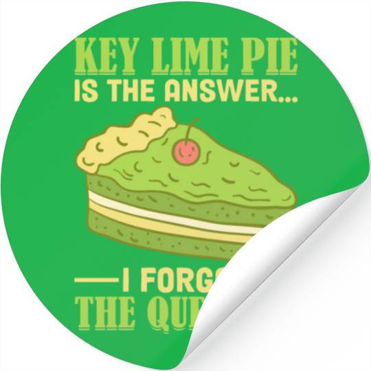 Key Lime Pie Lover Dessert Stickers