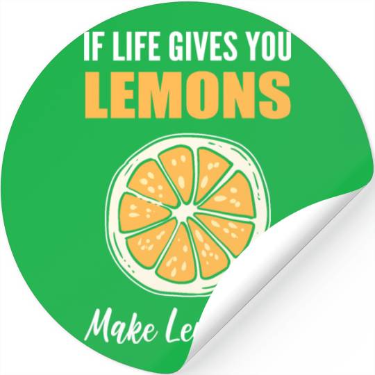 Make Lemonade Cook Or Chef Gift Stickers