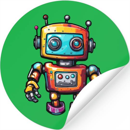 Robot / Machine / AI / Innovation / Computer Stickers