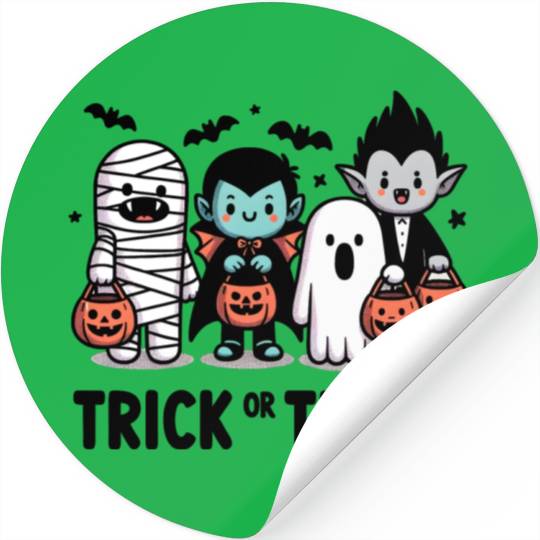 Trick Or Treat | Happy Halloween Day Stickers