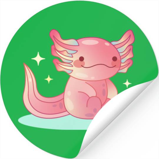 Axolotl Relax Design for Axolotl Lovers Stickers