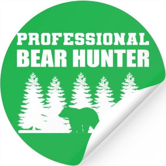 Professional Bear Hunter Hunter Gift Stickers