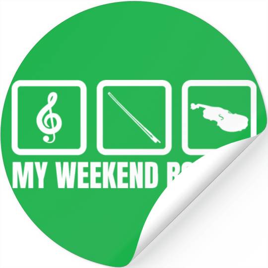 Violinist Weekend Stickers