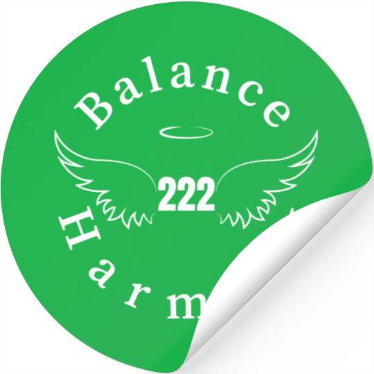 222 Angel Number Spiritual Awakening Stickers
