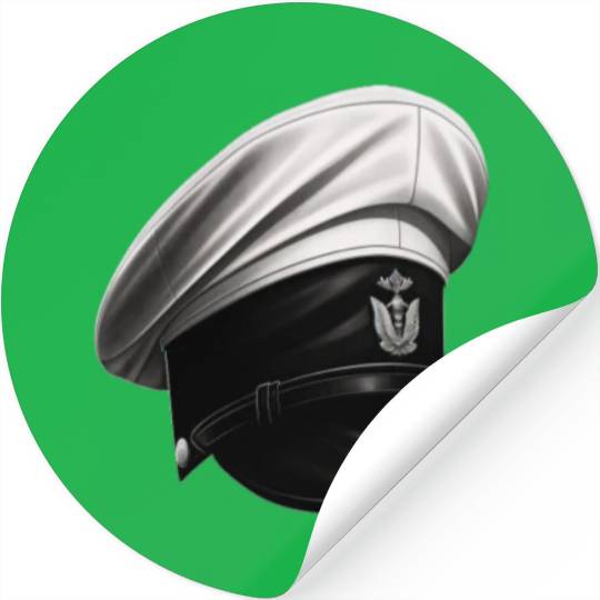 Sailor Cap Sailor's Hat Boat Captain Cap Boating Stickers