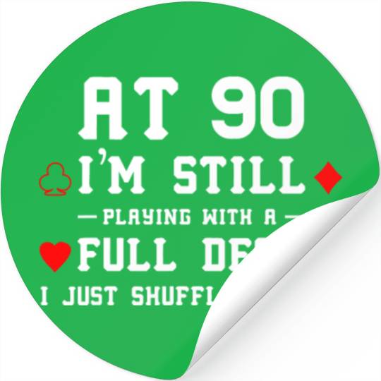90th Birthday Gift 90 Year Old Cards Stickers