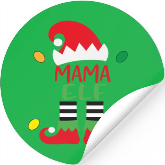 Merry Christmas mama elf Stickers