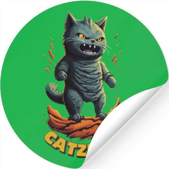 Catzilla Stickers