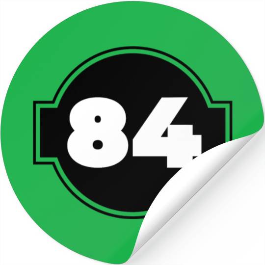 Congratulations 84 Years Old - Number Eighty-Four Stickers