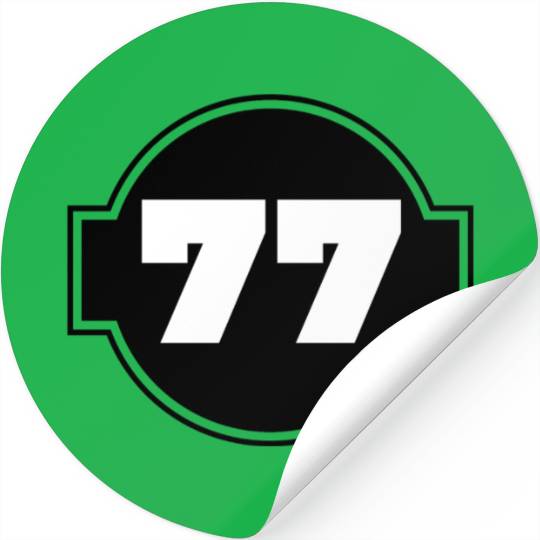 Congratulations 77 Years - Number Seventy-Seven Stickers