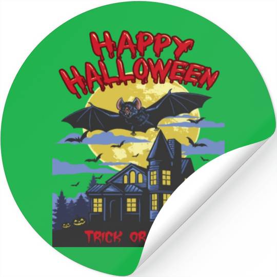 Happy Halloween Trick or Treat Stickers