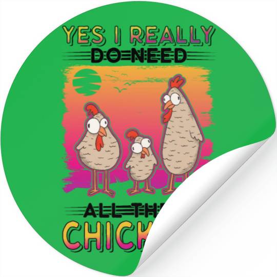 Chickens Chicken Farm Farmer Stickers