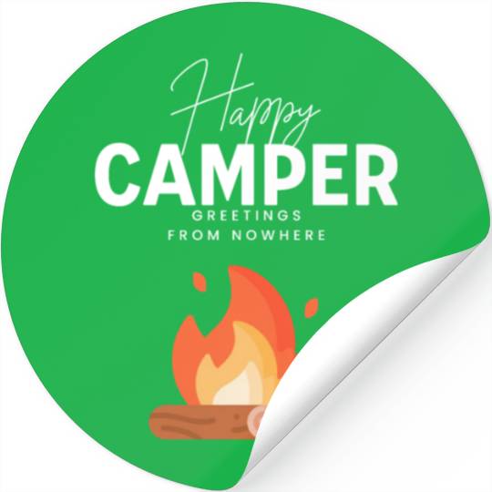 Happy Camper Stickers