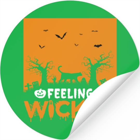 Halloween Feeling wicked Stickers