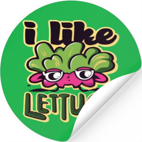 I Like Lettuce Stickers