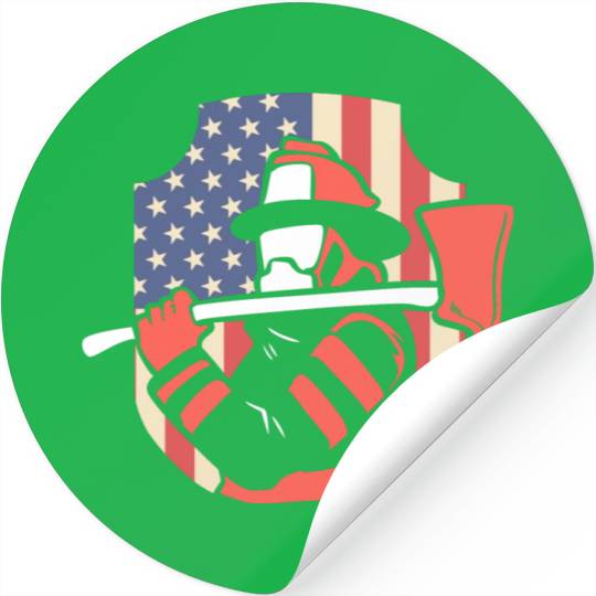 Firefighter Of America Fire Captain Stickers