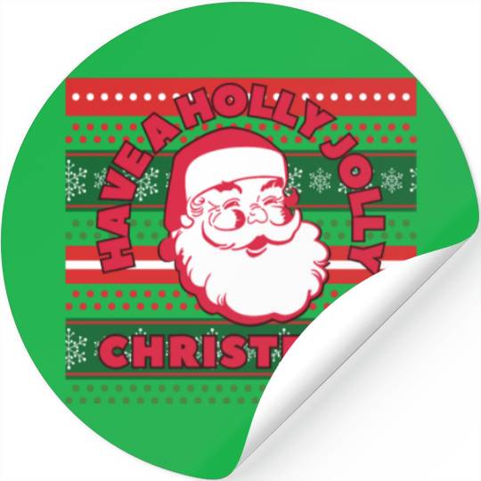 Have a Holly Jolly Christmas, vintage Stickers