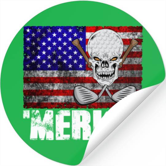 Merica Golf Stickers