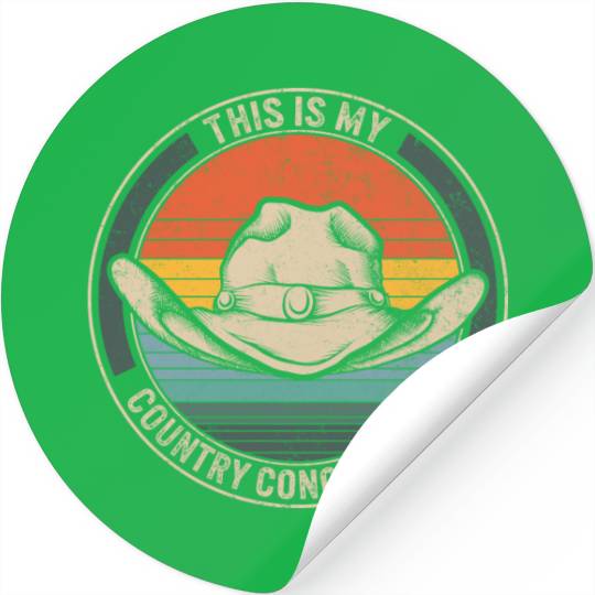 Western Stickers, This Is My Country Concert Stickers