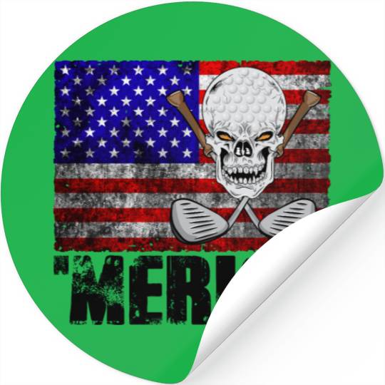 Merica Golf Stickers