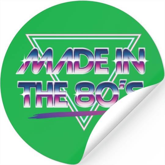 made in the 80s Stickers
