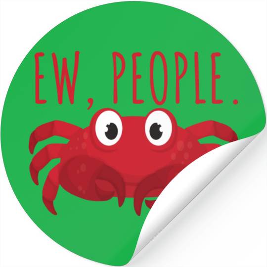 Ew People Sea Crab Stickers